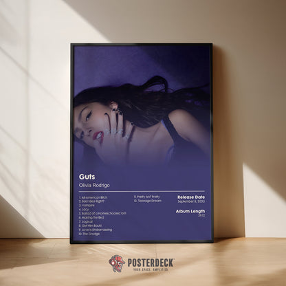 Olivia Rodrigo 'Guts' Album Poster