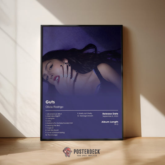 Olivia Rodrigo 'Guts' Album Poster