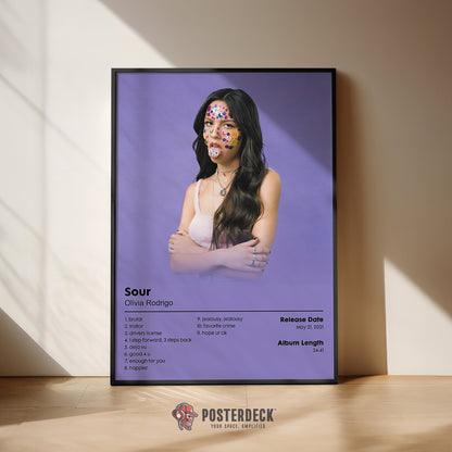 Olivia Rodrigo 'Sour' Album Poster