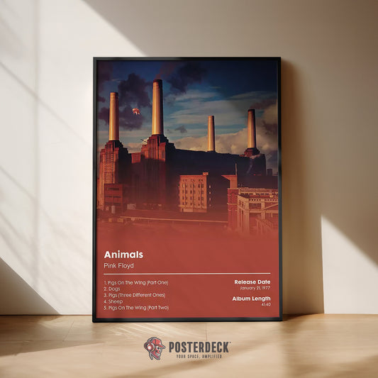 Pink Floyd 'Animals' Album Poster