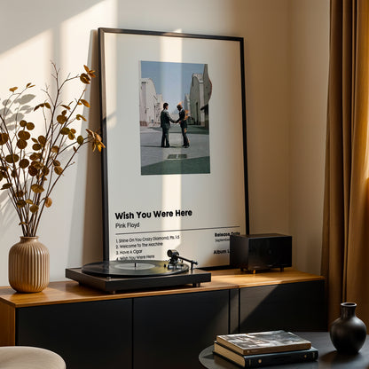 Pink Floyd 'Wish You Were Here' Album Poster
