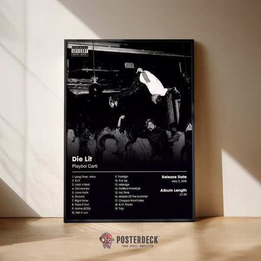 Playboi Carti 'Die Lit' Album Poster