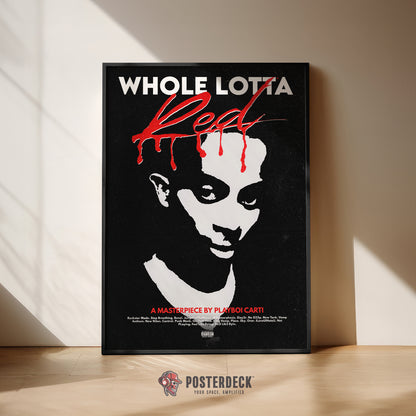 Playboi Carti 'Whole Lotta Red' Poster