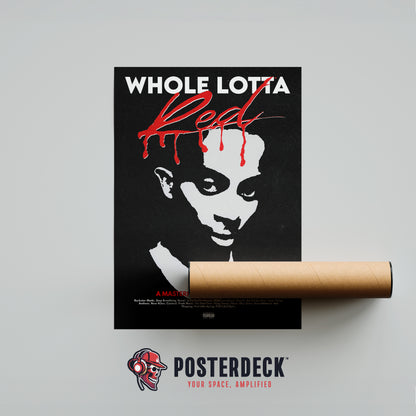 Playboi Carti 'Whole Lotta Red' Poster