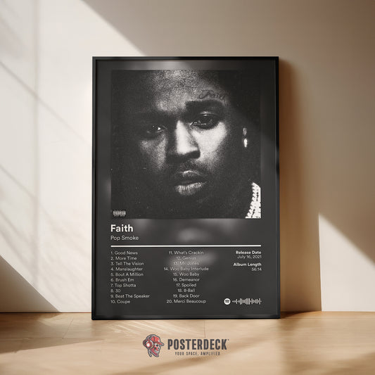 Pop Smoke 'Faith' Album Poster