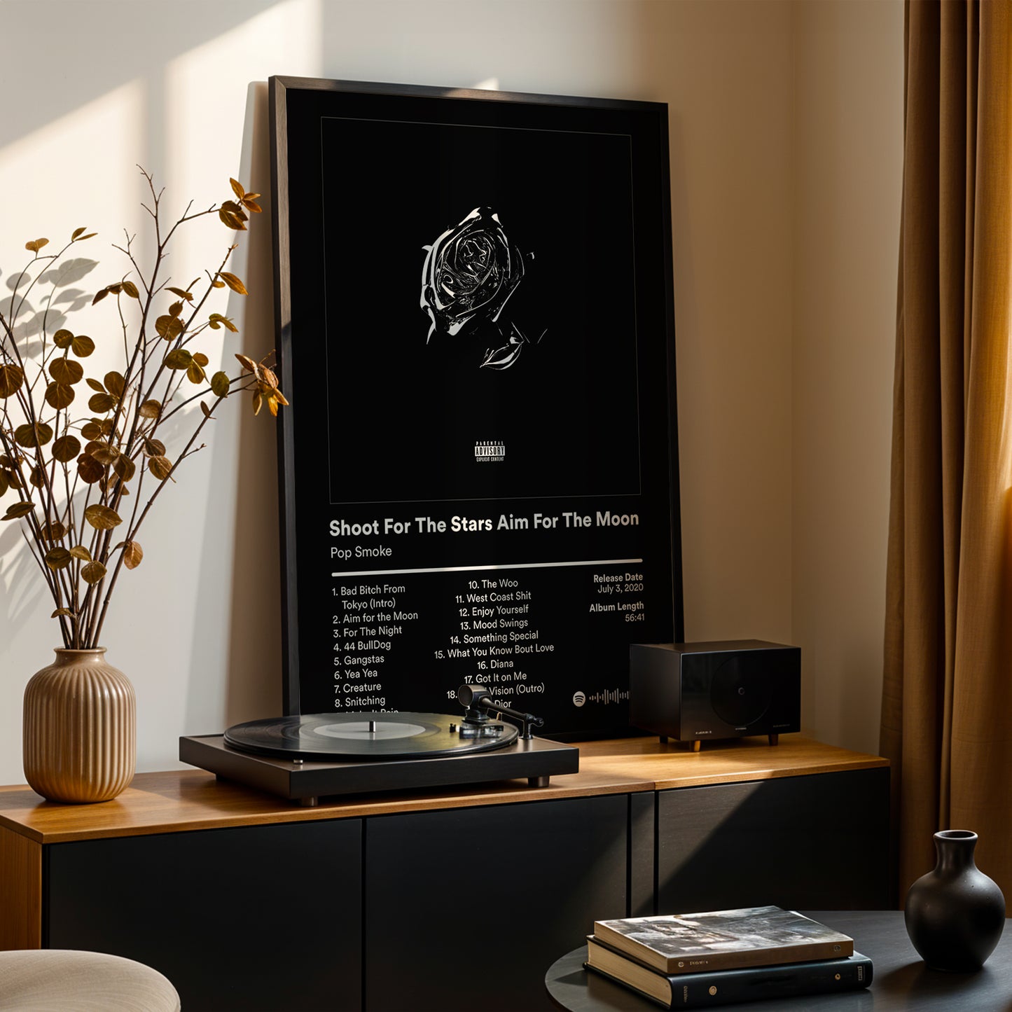 Pop Smoke 'Shoot For The Stars Aim For The Moon' Album Poster