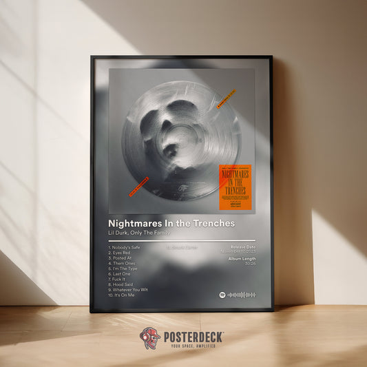 Lil Durk 'Nightmares In The Trenches' Album Poster