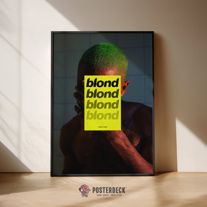 Frank Ocean 'BLONDE' (Yellow Overlay) Poster