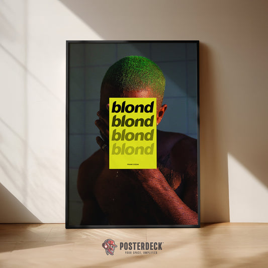Frank Ocean 'BLONDE' (Yellow Overlay) Poster