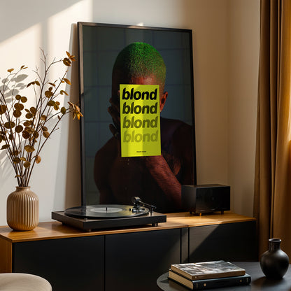 Frank Ocean 'BLONDE' (Yellow Overlay) Poster