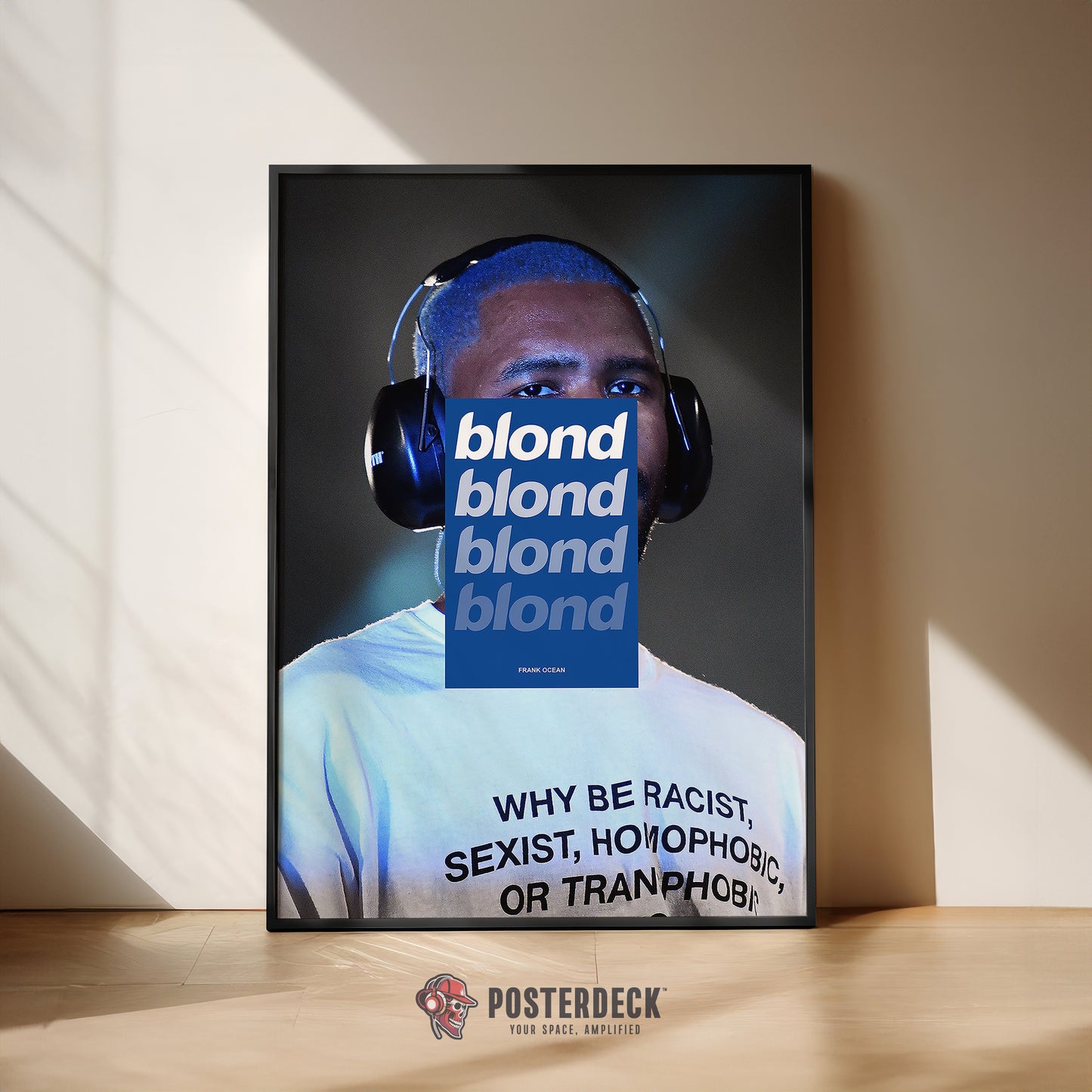 Frank Ocean 'BLONDE' (Blue Overlay) Poster