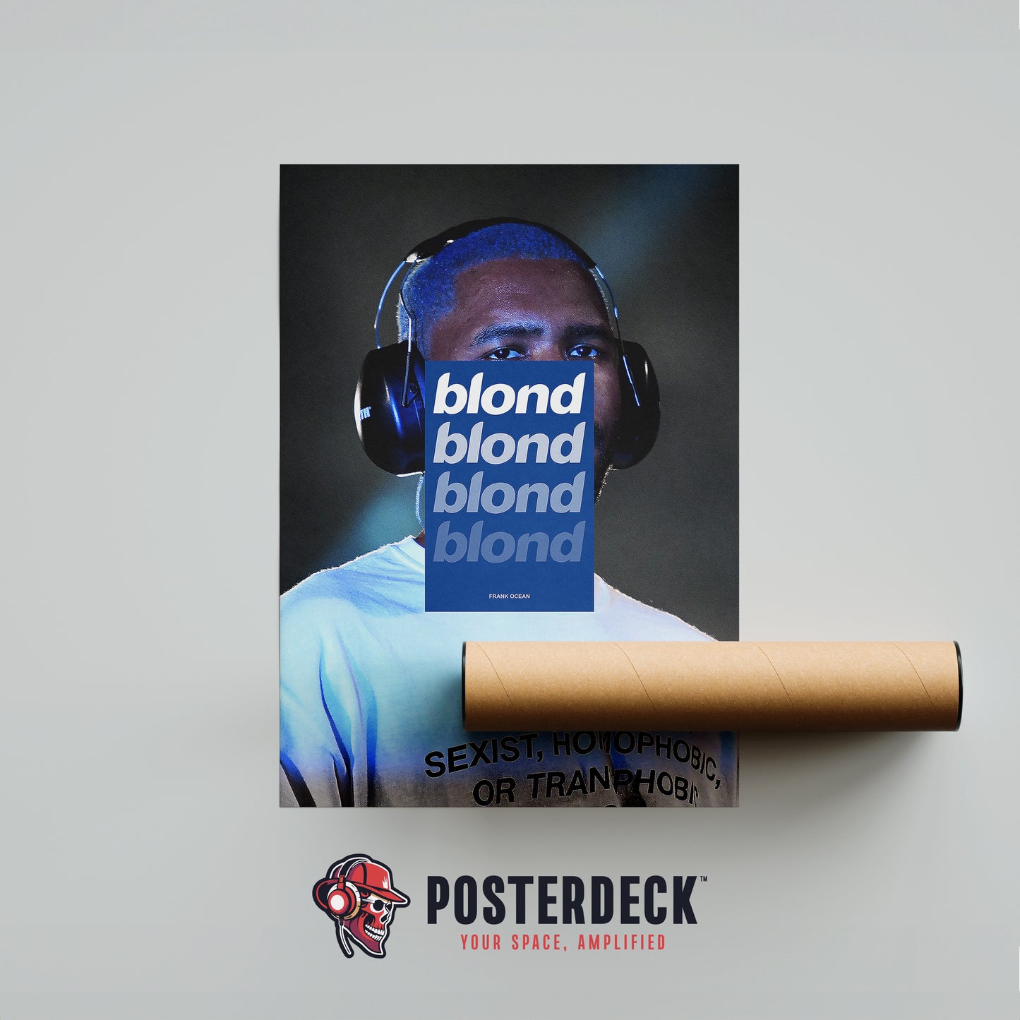 Frank Ocean 'BLONDE' (Blue Overlay) Poster