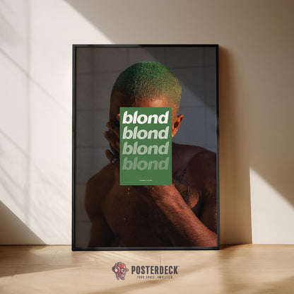 Frank Ocean 'BLONDE' (Green Overlay) Poster