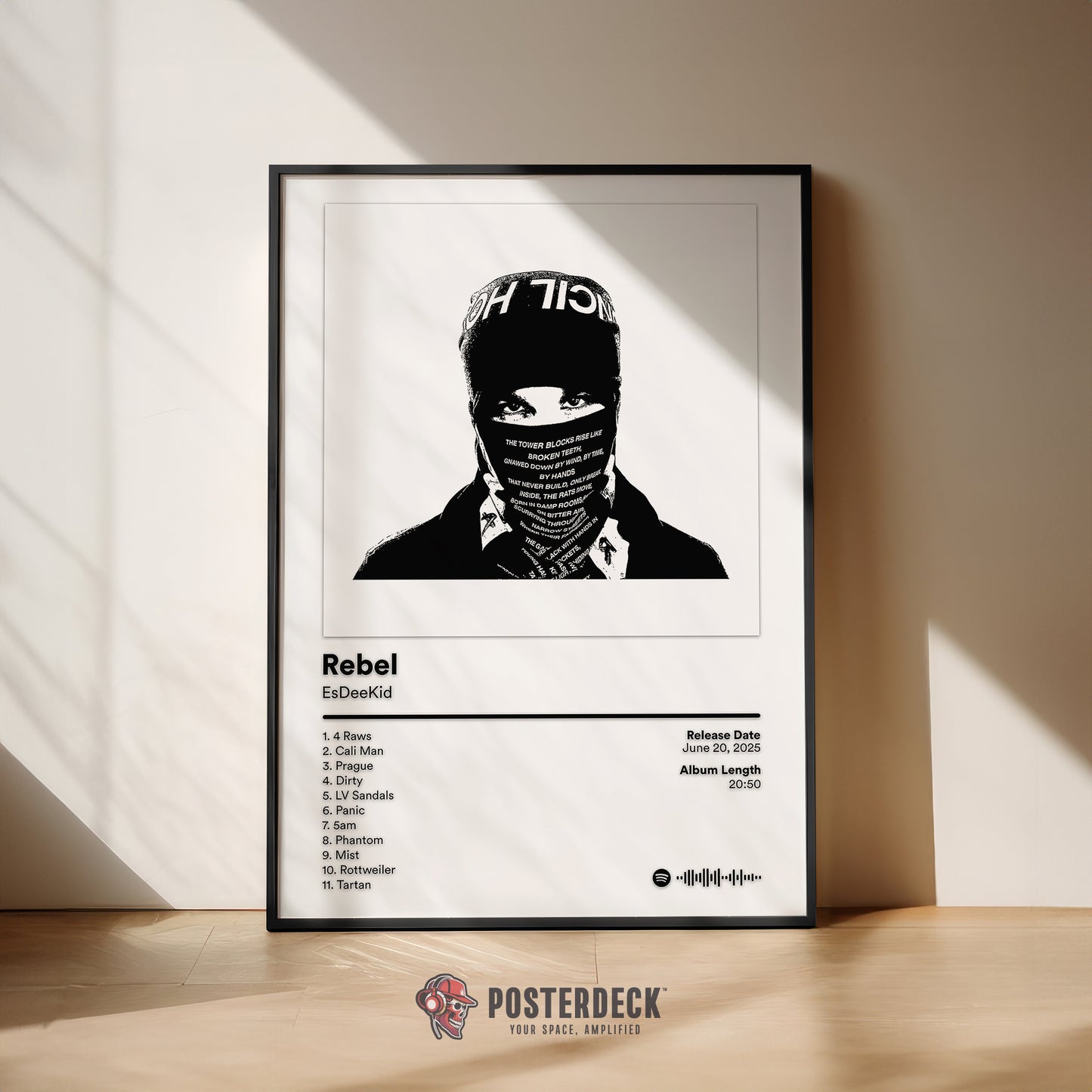 EsDeeKid 'Rebel' Album Poster