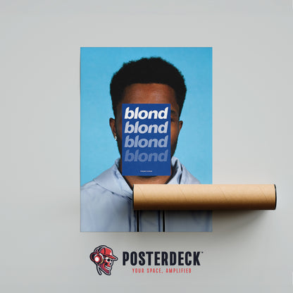 Frank Ocean 'BLONDE' (Blue Hoodie Overlay) Poster