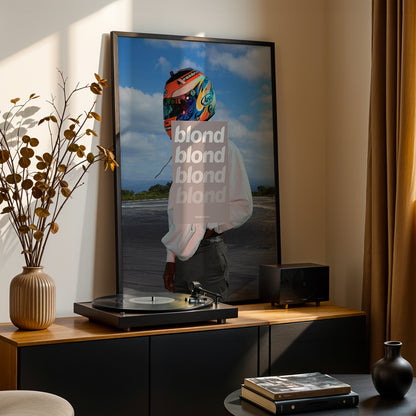 Frank Ocean 'BLONDE' (Grey Overlay) Poster