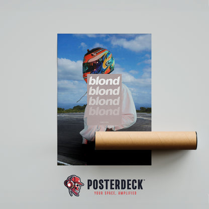 Frank Ocean 'BLONDE' (Grey Overlay) Poster