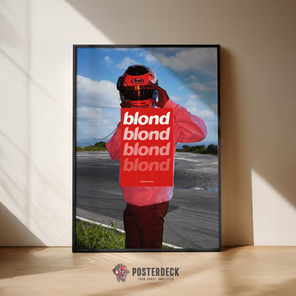 Frank Ocean 'BLONDE' (Red Overlay) Poster