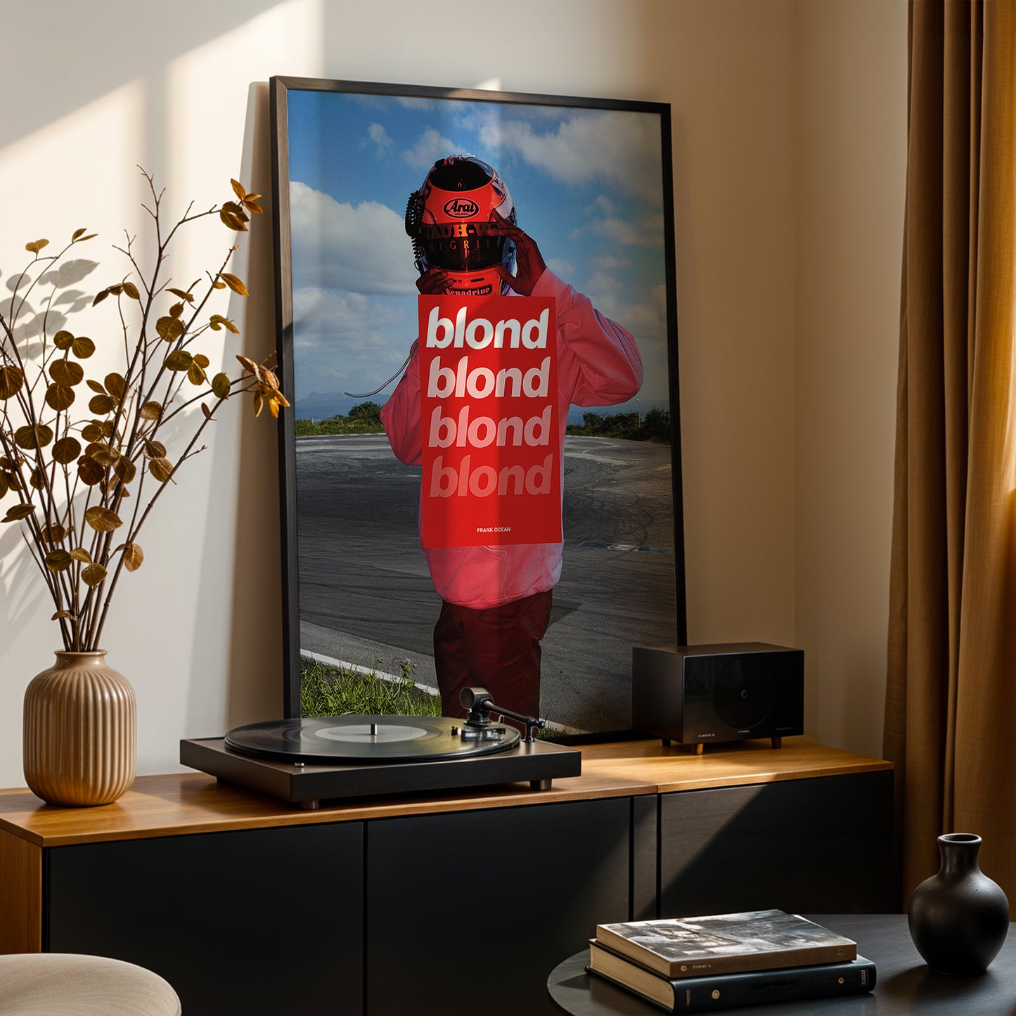 Frank Ocean 'BLONDE' (Red Overlay) Poster