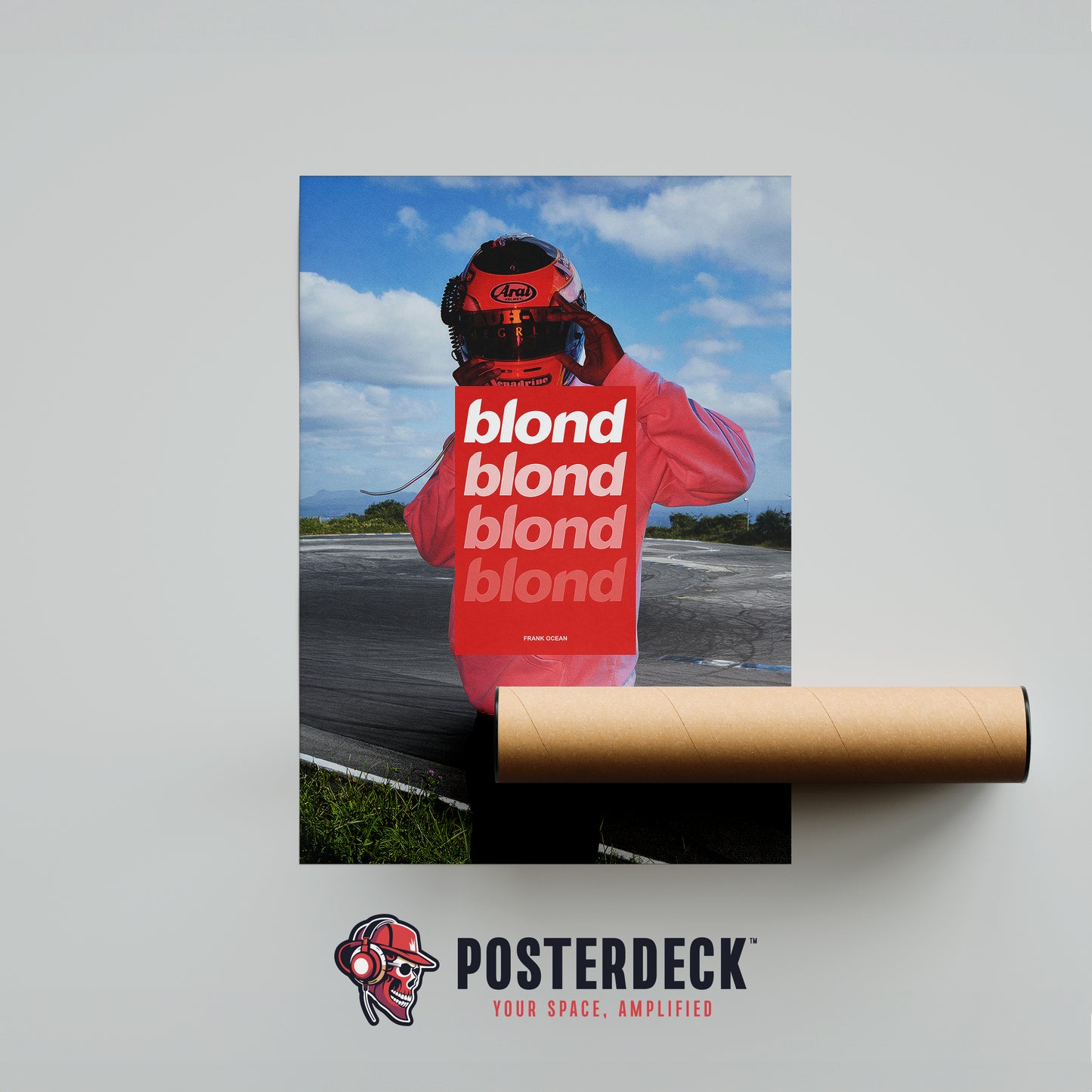 Frank Ocean 'BLONDE' (Red Overlay) Poster