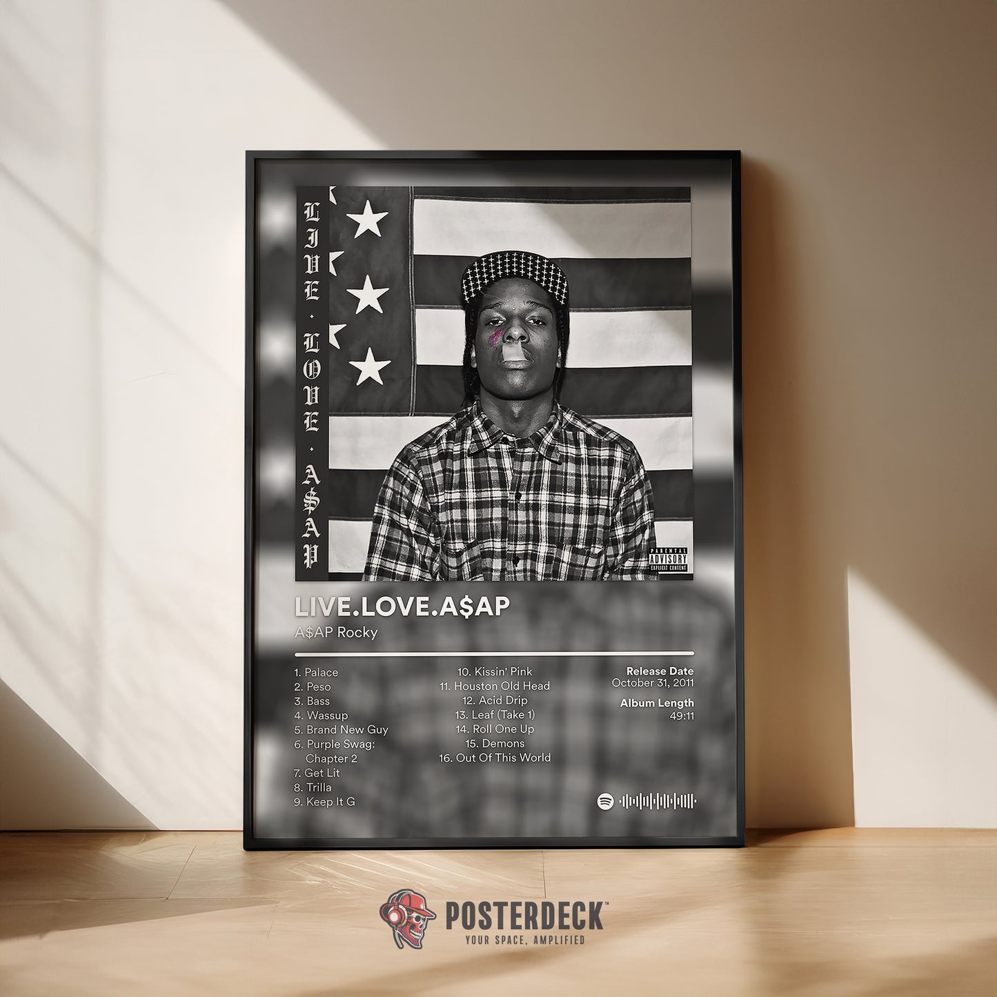 ASAP Rocky 'LIVE.LOVE.A$AP' Album Poster
