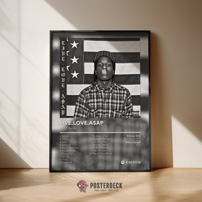ASAP Rocky 'LIVE.LOVE.A$AP' Album Poster