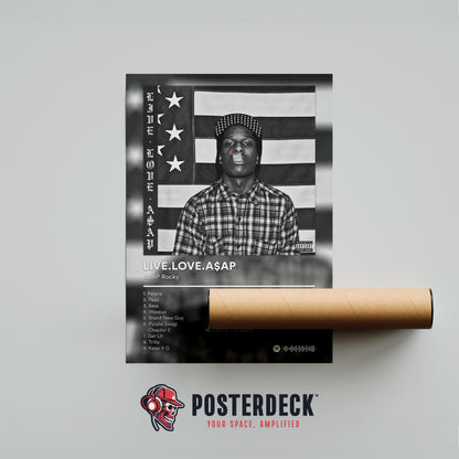 ASAP Rocky 'LIVE.LOVE.A$AP' Album Poster