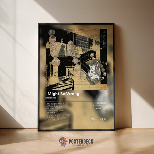 Radiohead 'I Might Be Wrong' Album Poster