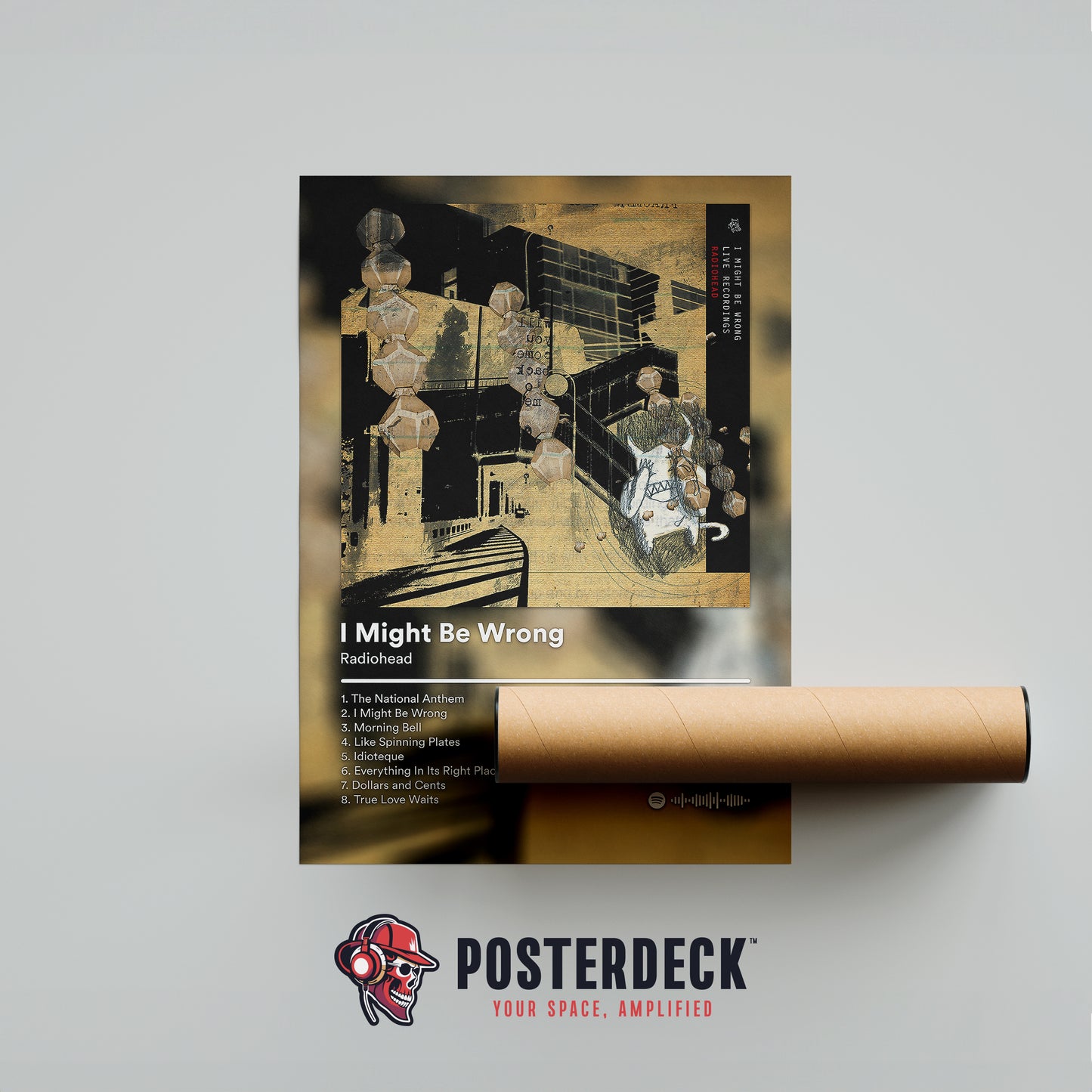 Radiohead 'I Might Be Wrong' Album Poster