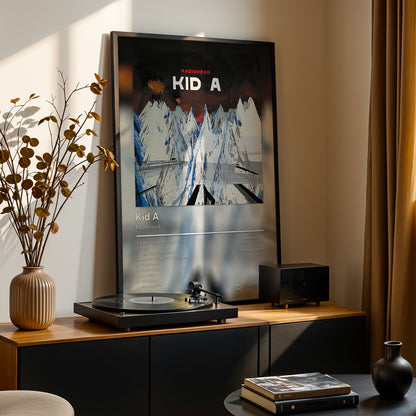 Radiohead 'Kid A' Album Poster