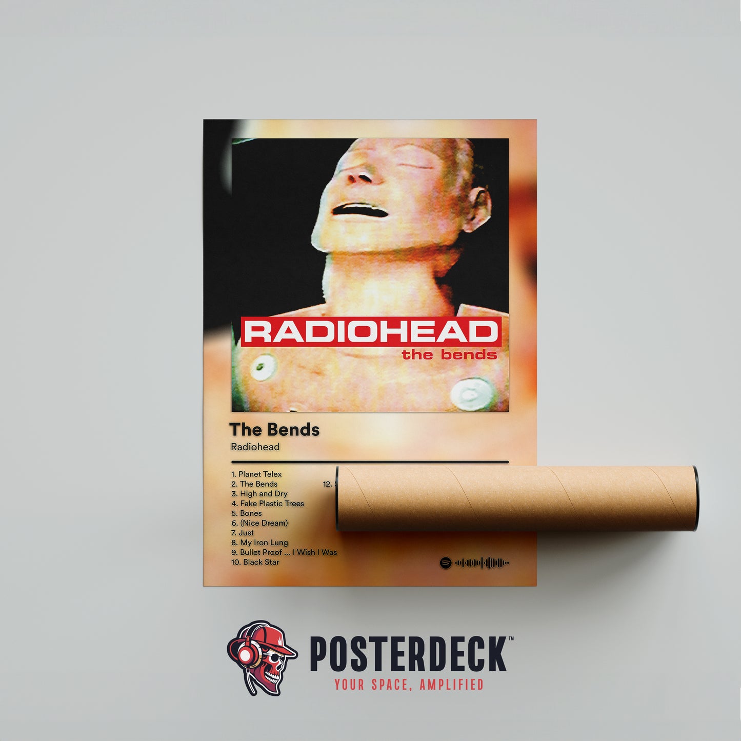 Radiohead 'The Bends' Album Poster