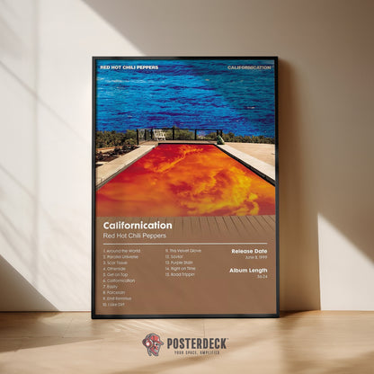 Red Hot Chili Peppers 'Californication' Album Poster
