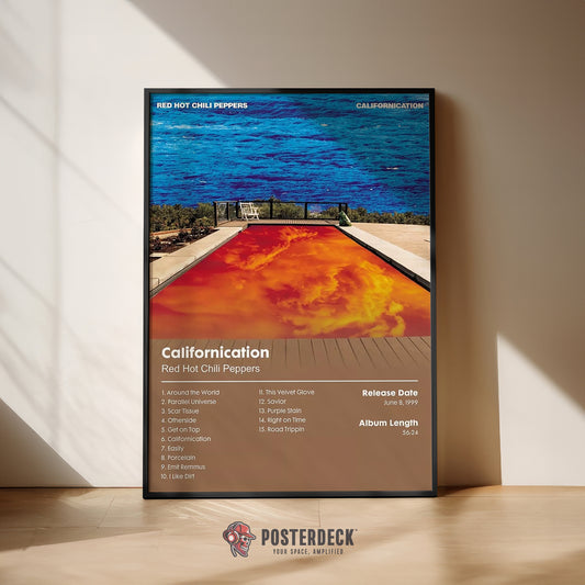 Red Hot Chili Peppers 'Californication' Album Poster