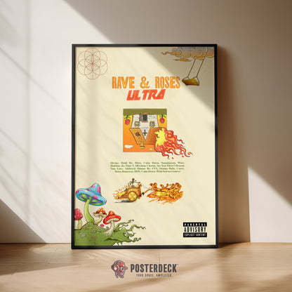 Rema 'Rave & Roses Ultra' Poster