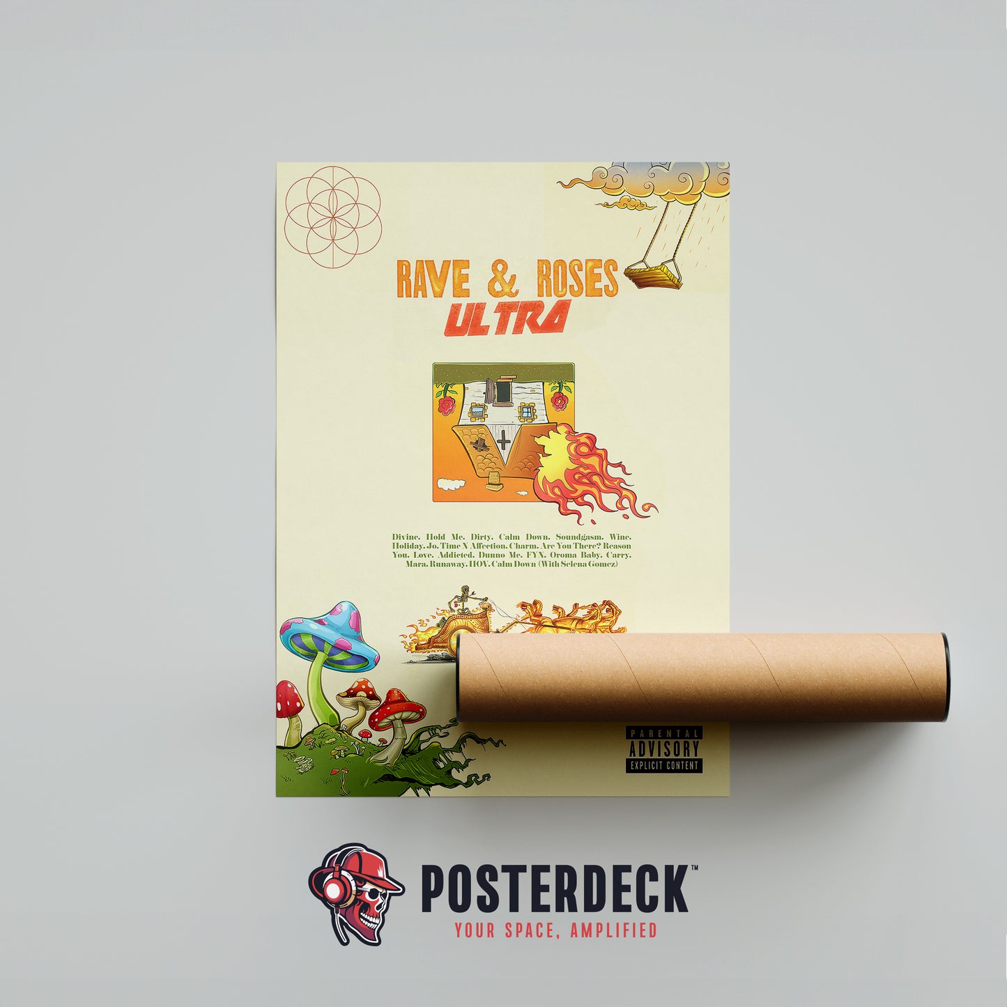 Rema 'Rave & Roses Ultra' Poster