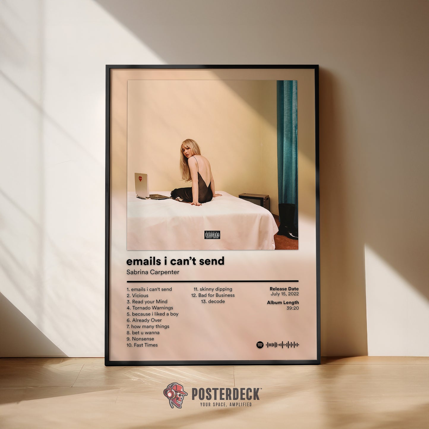 Sabrina Carpenter 'Emails I Can't Send' Album Poster