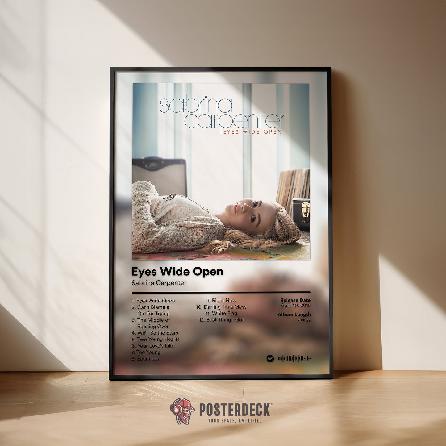 Sabrina Carpenter 'Eyes Wide Open' Album Poster