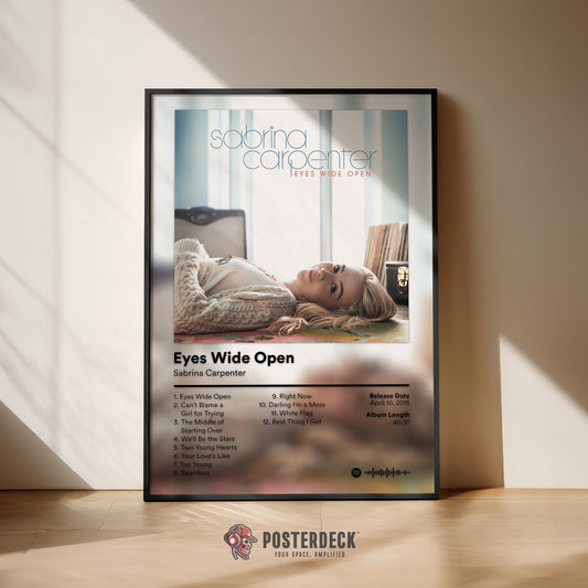 Sabrina Carpenter 'Eyes Wide Open' Album Poster