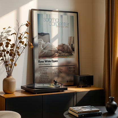 Sabrina Carpenter 'Eyes Wide Open' Album Poster