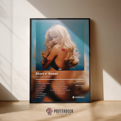 Sabrina Carpenter 'Short N' Sweet' Album Poster