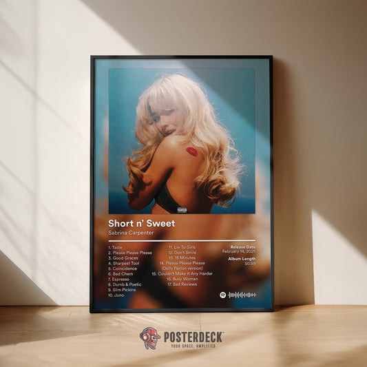 Sabrina Carpenter 'Short N' Sweet' Album Poster