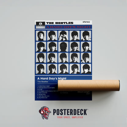 The Beatles 'A Hard Day's Night' Album Poster
