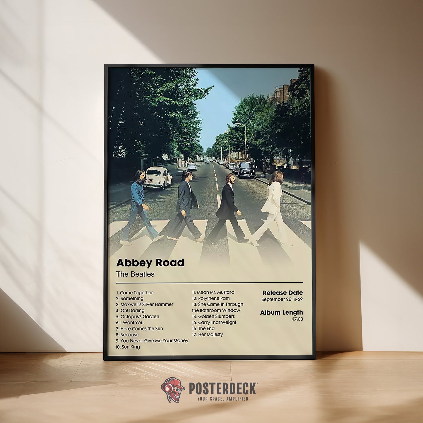 The Beatles 'Abbey Road' Album Poster