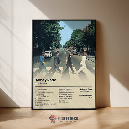 The Beatles 'Abbey Road' Album Poster