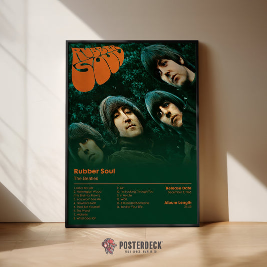 The Beatles 'Rubber Soul' Album Poster