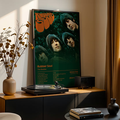 The Beatles 'Rubber Soul' Album Poster