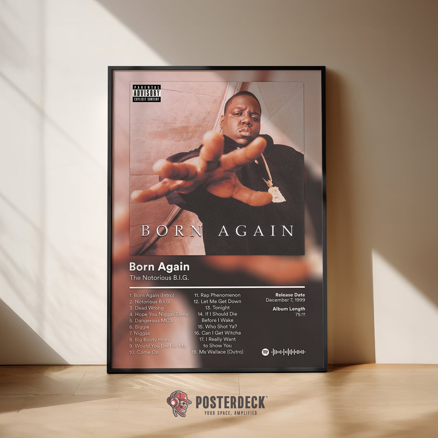The Notorious B.I.G 'Born Again' Album Poster