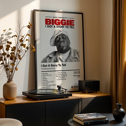 The Notorious B.I.G 'I Got A Story To Tell' Album Poster