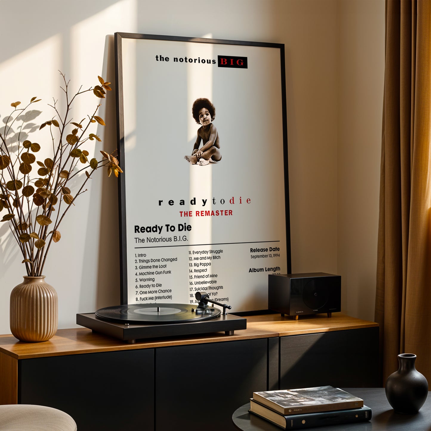 The Notorious B.I.G. 'Ready To Die' Album Poster