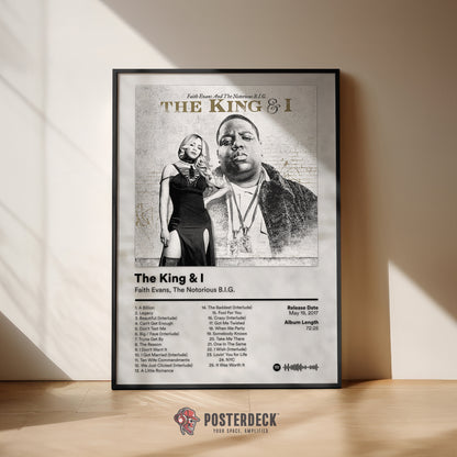 The Notorious B.I.G 'The King & I' Album Poster